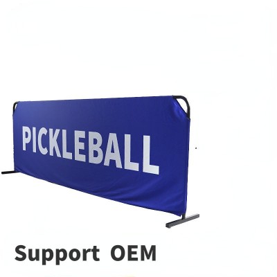 Heavy-Duty Elastic Pickleball Barrier | Blue & Black Ping Pong Divider for Competition Venues