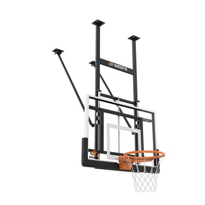 Motorized Wall-Mounted Basketball Hoop | Telescopic Height-Adjustable Basketball System for Resident
