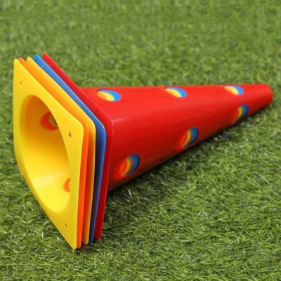 Durable 32cm Agility Cone with Holes | Sports Training Marker Cone for Field & Gym Use ﻿
