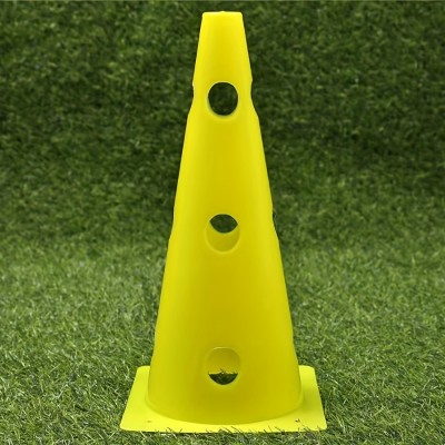 Durable 32cm Agility Cone with Holes | Sports Training Marker Cone for Field & Gym Use ﻿