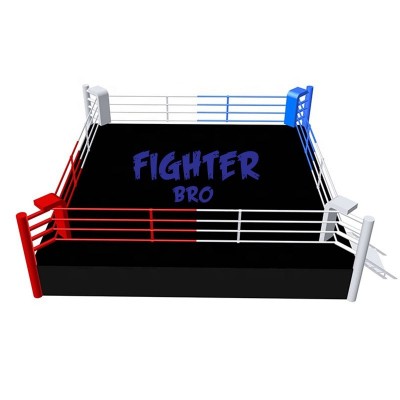 Professional Boxing Ring with Custom Logo | Training & Competition Boxing Cage for Gyms