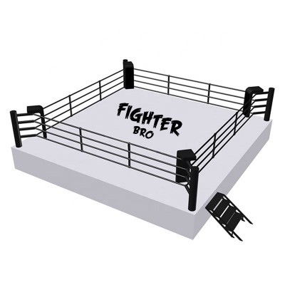 Professional Boxing Ring with Custom Logo | Training & Competition Boxing Cage for Gyms