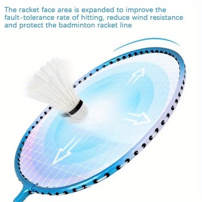 Lightweight Premium Badminton Set Portable Racket and Shuttlecock Combo with Bag