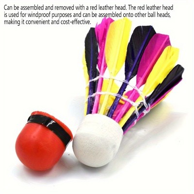 Premium Rubber Head Badminton Shuttlecocks Durable and Long Lasting for Outdoor Play