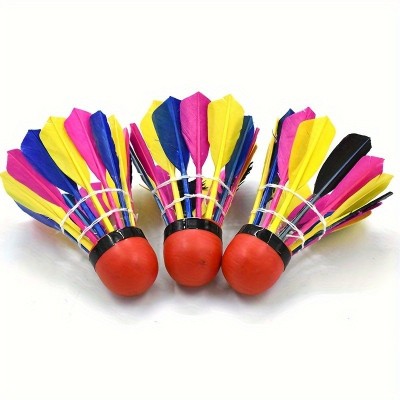 Premium Rubber Head Badminton Shuttlecocks Durable and Long Lasting for Outdoor Play