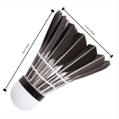 Professional Competition Grade Badminton Shuttlecocks Durable Goose Feather for Tournament Play