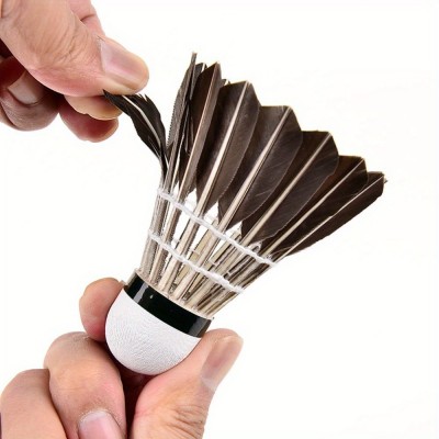 Professional Competition Grade Badminton Shuttlecocks Durable Goose Feather for Tournament Play