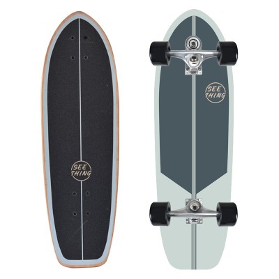 Single Kick 32 Inch Surf Skateboard Lightweight for Carving and Pumping