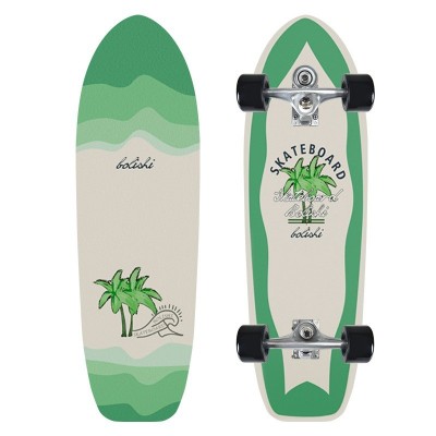 Single Kick 32 Inch Surf Skateboard Lightweight for Carving and Pumping