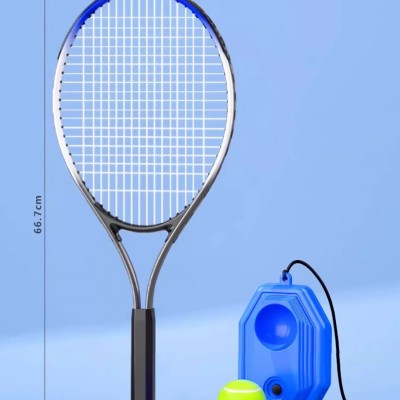 Solo Tennis Trainer with Racket, Fillable Weight Base for Solo Practice & Training