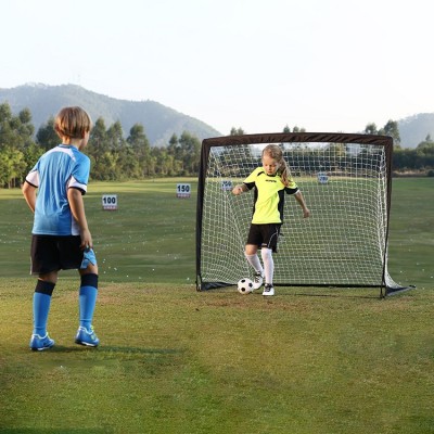 Mini Square Soccer Goal Portable Foldable Training Goal for Kids